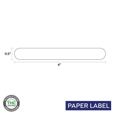 Blank TT Printable, Thermal Transfer Paper Label, Paper Label, 0.5" x 4"(Qty 1000 pcs) Blank TT Printable, Thermal Transfer Paper Label, Paper Label, 0.5" x 4"(Qty 1000 pcs)
