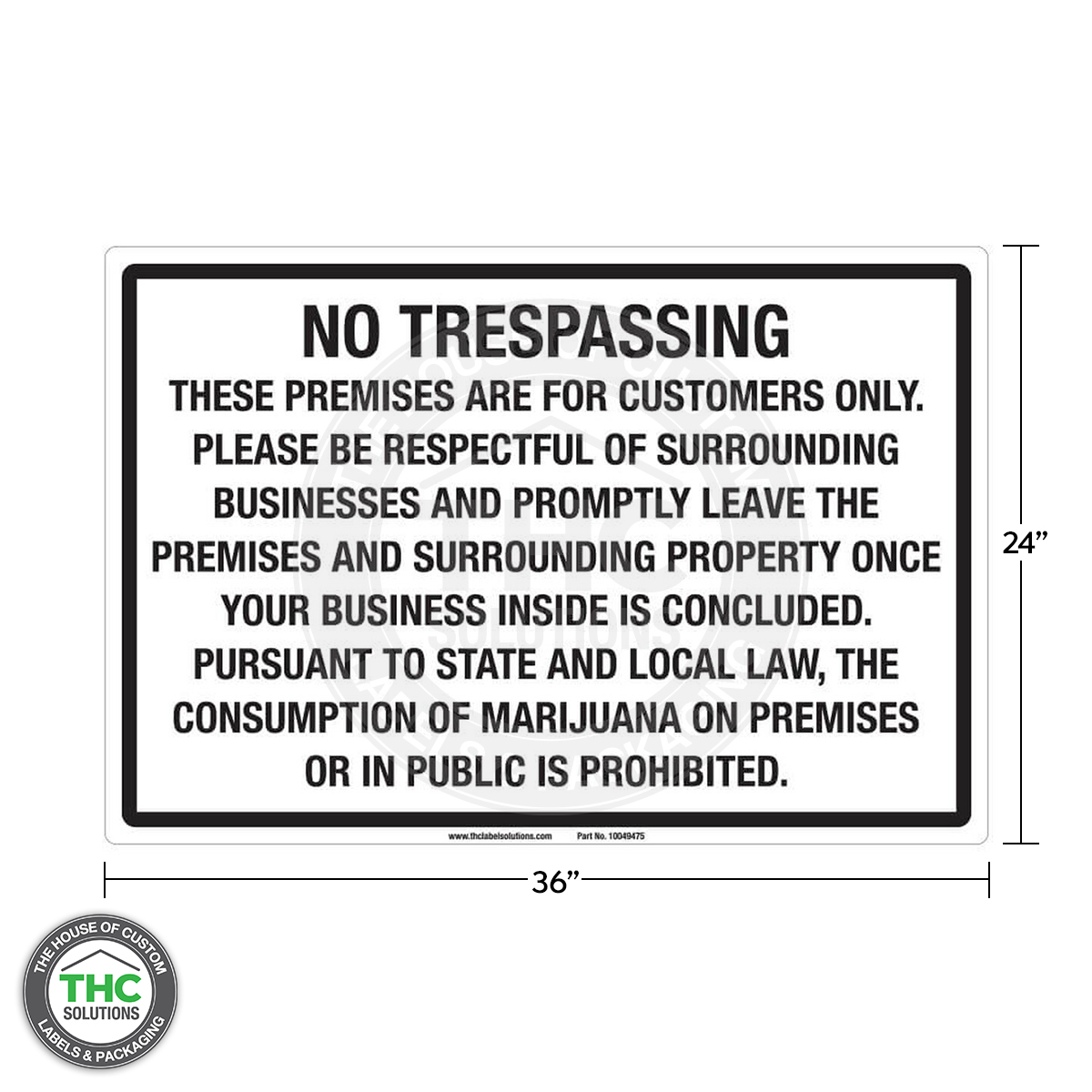 Generic No Trespassing Sign - 36 generic-no-trespassing-sign-36-x-24