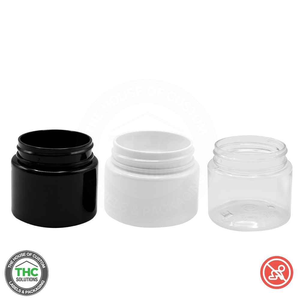 eBottles Glass Child-Resistant Straight Sided Jar