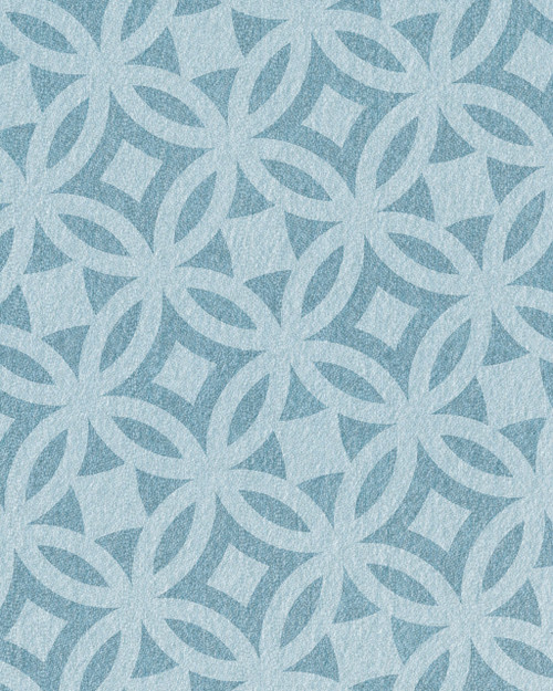 Interlocking Circles Vinyl Area Rug