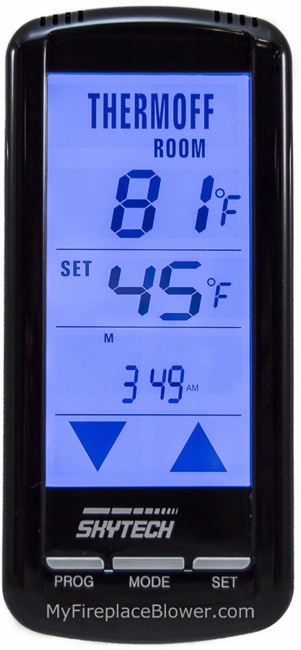 Skytech 5301 Timer/Thermostat Fireplace Remote Control with Backlit Touch  Screen