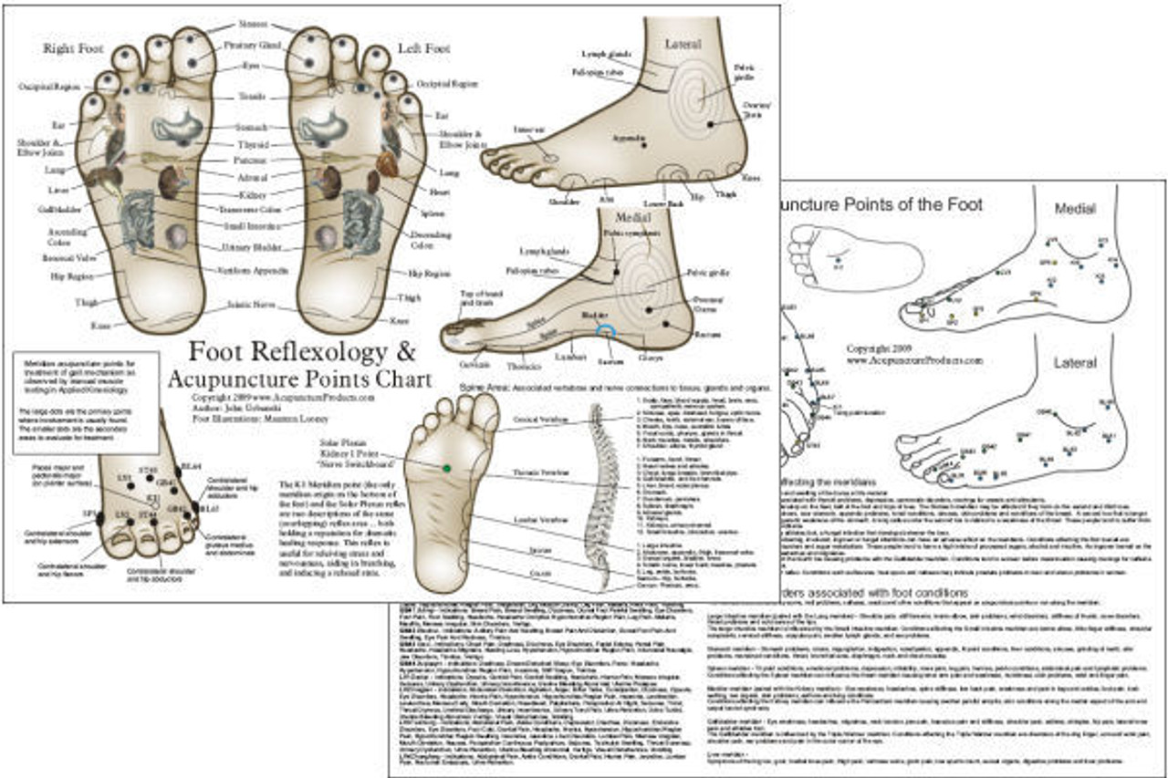 Feet Acupressure Points Chart