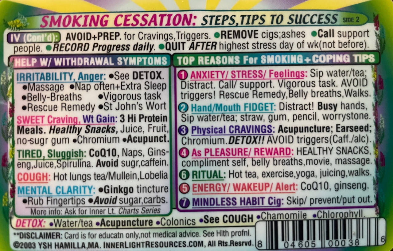 Smoking Cessation card