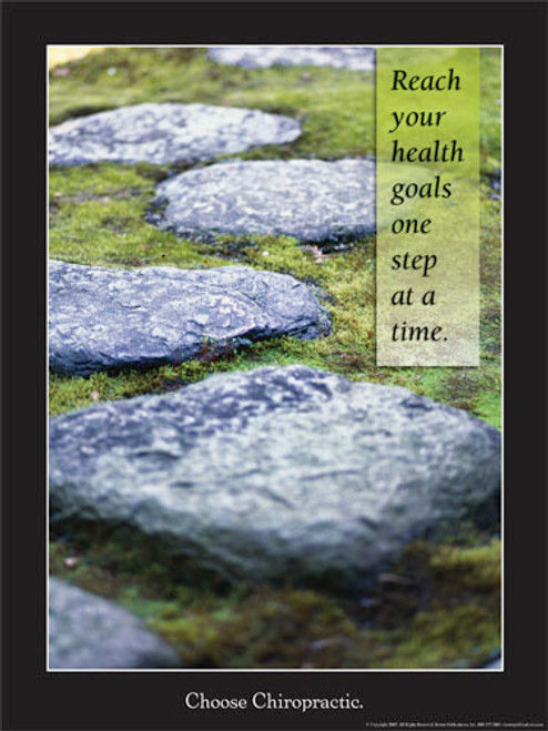 Reach Your Health Goals One Step At Time Poster