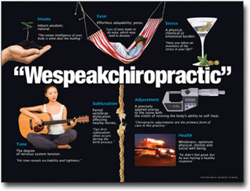 We Speak Chiropractic Poster We Speak Chiropractic Poster