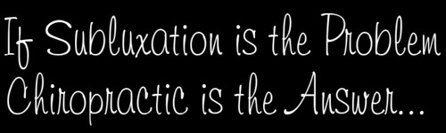 Subluxation Bumper Sticker Subluxation Bumper Sticker
