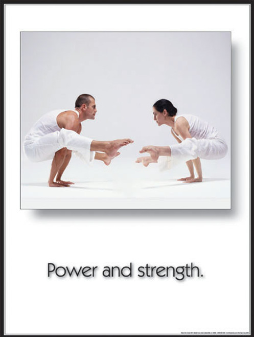 Power & Strength Yoga Exercise Poster
