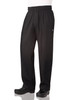 NBBZ - ESSENTIAL BAGGY ZIP-FLY CHEF PANTS- BLACK