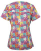 Cat - Alternate - 4STP1 - JB's LADIES SCRUB TOP PRINTED