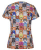 Cats & Dogs - Alternate - 4STP1 - JB's LADIES SCRUB TOP PRINTED