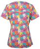 Cat - Alternate - 4STP1 - JB's Ladies Scrub Top Printed