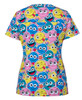 Smiley - Alternate - 4STP1 - JB's Ladies Scrub Top Printed