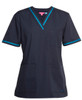 4SCT1 - JB's Contrast Ladies Scrubs Top