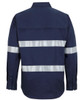 Navy - Alternate - 6HWCT - JB's Close Front L/S 150G W/Shirt Reflective Tape