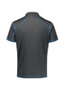 Grey / Cyan - Alternate - P419MS - Mens Dart Short Sleeve Polo