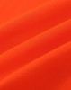 An orange fabric with a smooth texture, featuring folds that highlight its soft appearance.
