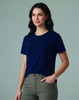A premium cotton short-sleeve tee shirt in teal, featuring a fitted design and a logo.