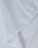 A white premium cotton long-sleeve tee shirt with a smooth finish and visible stitching details.