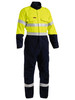 Yellow / Navy - Front - BC8086T - TenCate Tecasafe Plus 700 Taped Hi Vis FR Vented Coverall