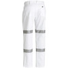 White - Back - BP6808T - Taped Night Cotton Drill Pants - Bisley Workwear