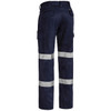 Navy - Back - BPC6003T - Taped Biomotion Drill Cargo Work Pants - Bisley Workwear