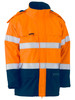 Orange / Navy - Front - BJ8110T - Taped Hi Vis FR Wet Weather Shell Jacket