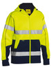 BK6988T - Taped Hi Vis Zip Fleece Hoodie with Sherpa Lining