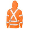 BK6819XT - X Taped Hi Vis Zip Front Fleece Hoodie