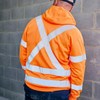 BK6819XT - X Taped Hi Vis Zip Front Fleece Hoodie