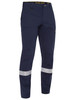 Navy / Yellow - Front - BPC6150T - X Airflow Taped Stretch Ripstop Vented Cargo Pant