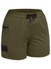 Green - Front - BSHL1331 - Women's Flx & Move 4-Way Stretch Elastic Waist Short