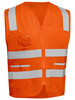 Orange - Front - BV0341T - Taped Hi Vis Safety Zip Vest