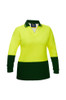 Yellow / Bottle - Front - BKL6234 - Women's Hi Vis V-Neck Polo
