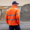 BJ6842T - Taped Hi Vis Heated Jacket with Hood