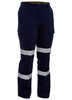 Navy - Front - BPL6999T - Women's Taped Biomotion Cool Lightweight Utility Pants