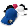 A collection of caps in blue, black, pink, and white, featuring a logo on the side of each cap. A collection of caps in blue, black, pink, and white, featuring a logo on the side of each cap.