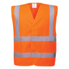 Orange - Front - C470 - Hi-Vis Two Band and Brace Vest