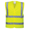 Yellow - Front - C470 - Hi-Vis Two Band and Brace Vest