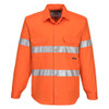 Orange - Front - MA191 - Darwin Hi-Vis Shirt L/S