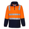 MF615 - Hi-Vis Contrast 1/4 Zip Brush Fleece
