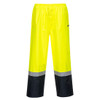Yellow / Navy - Front - MP202 - Hi-Vis Contrast Rain Pants 
