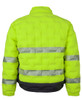 Lime / Charcoal - Back - 6DGJ - JB's Hi Vis (D+N) Graphene Puffer Jacket