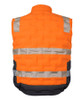 Orange / Charcoal - Back - 6DGV - JB's Hi Vis (D+N) Graphene Puffer Vest