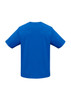 A bright blue men's short sleeve T-shirt with a relaxed fit and no visible logos or branding.