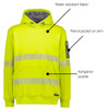 Annotated - ZT867 - Unisex Streetworx Water Resistant Hoodie with Segmented Tape - Syzmik