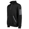 Black - Side - ZT665 - Unisex Streetworx Water Resistant 1/4 Zip Pullover - Syzmik