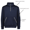 Annotated - ZT665 - Unisex Streetworx Water Resistant 1/4 Zip Pullover - Syzmik