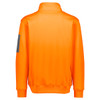 Orange - Back - ZT665 - Unisex Streetworx Water Resistant 1/4 Zip Pullover - Syzmik