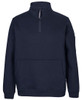 Navy / Navy - Front - 6CHF - JB's 350 Premium Trade 1/2 Zip Fleece Char Marle/Black-2Xs