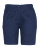 Navy - Front - 6MTS1 - JB's Ladies Multi Pocket Stretch Twill Short -06
